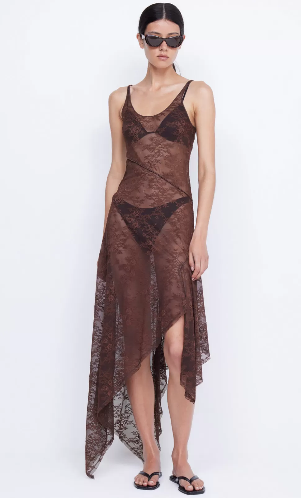 PARTY | Midi Dresses^BEC + BRIDGE ADONIA ASYM MIDI DRESS CHOCOLATE