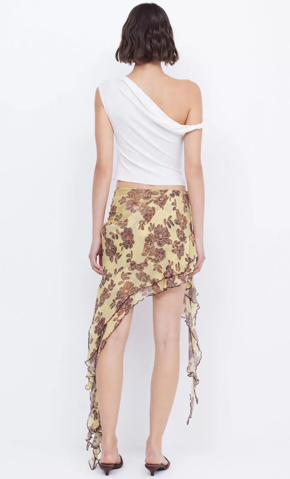 Cropped^BEC + BRIDGE AKACIA TWIST TOP IVORY