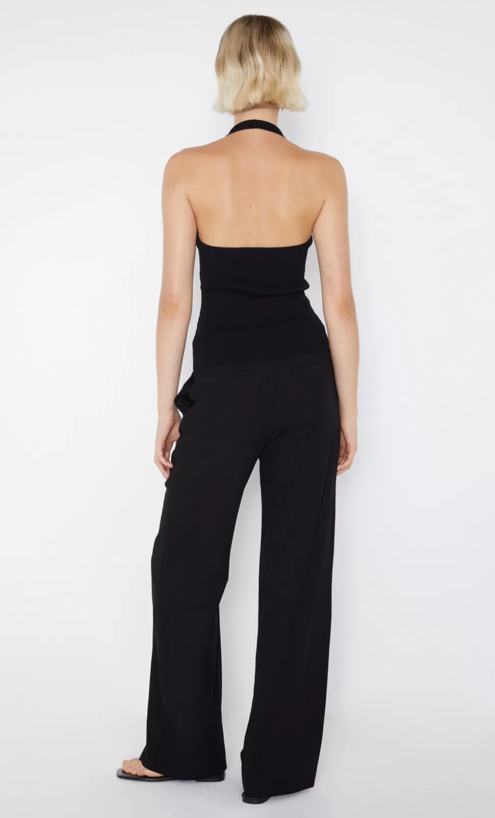 Knitwear | Sleeveless^BEC + BRIDGE AMALFI HALTER KNIT TOP BLACK