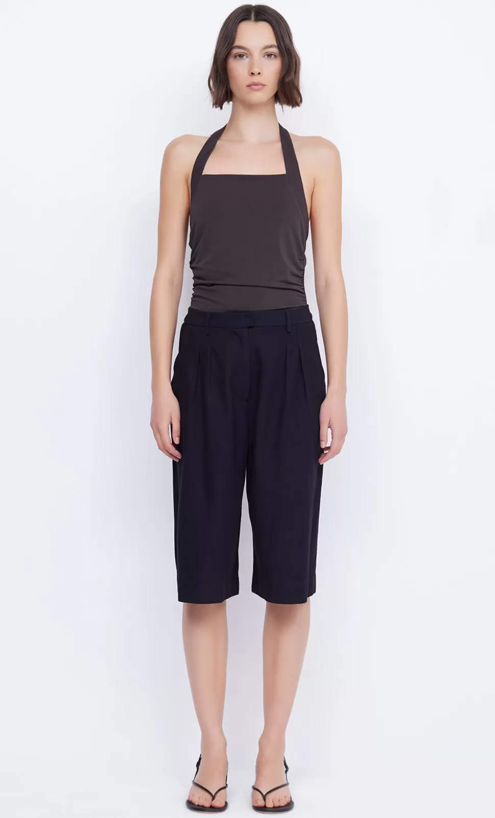 Sleeveless | Tops^BEC + BRIDGE BLANCHE HALTER TOP ESPRESSO