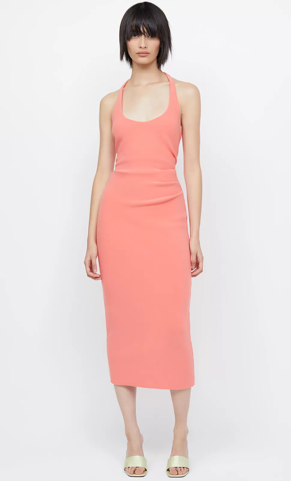 GUESTS | Wedding Guest^BEC + BRIDGE CYNDIE HALTER MIDI DRESS CORAL