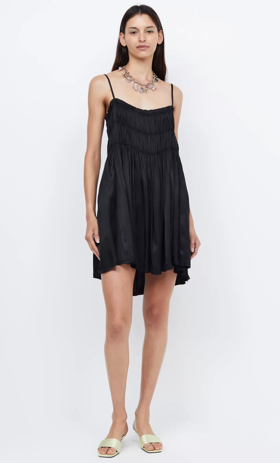 Mini Dresses^BEC + BRIDGE DALI MINI SHIFT DRESS BLACK