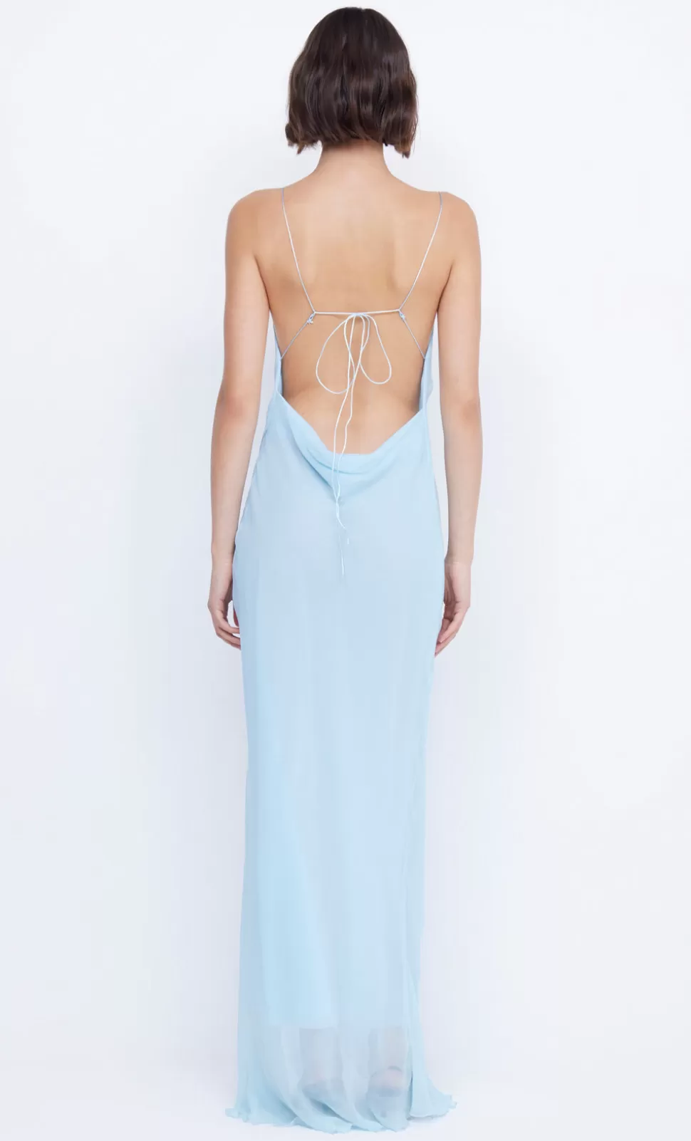 GOWNS | MAXI'S^BEC + BRIDGE ELZETTE SPLIT MAXI DRESS DOLPHIN BLUE