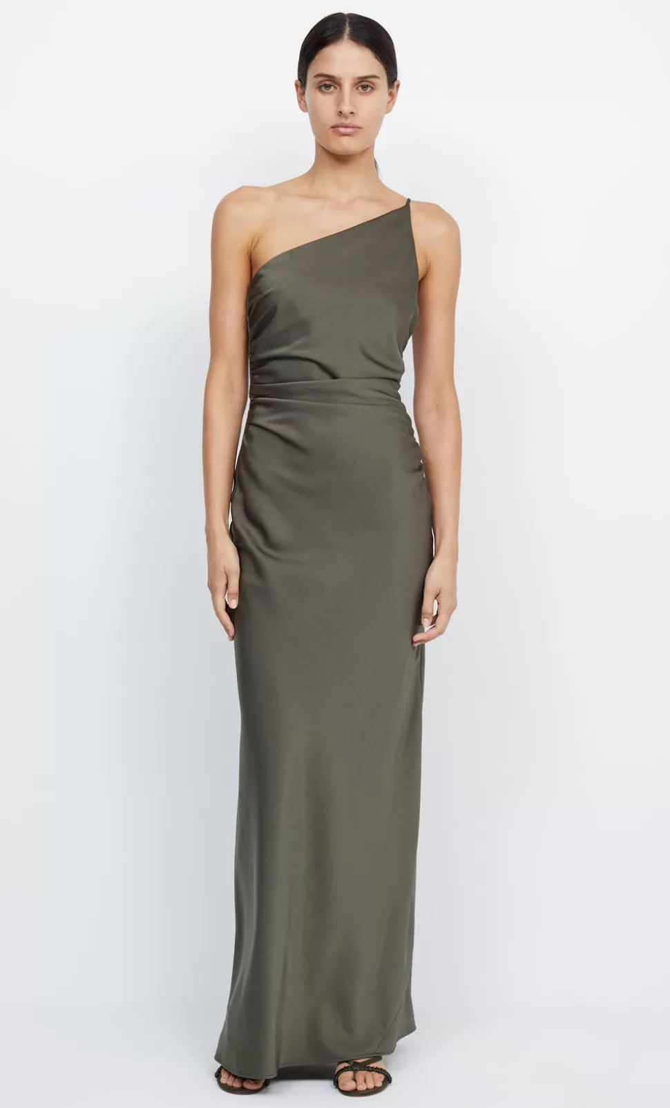 Bridesmaid Dresses | BRIDESMAIDS^BEC + BRIDGE ETERNITY ASYM MAXI DRESS DARK WILLOW