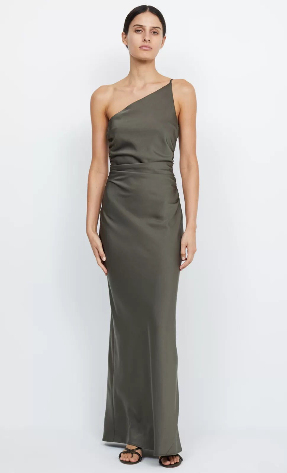 Bridesmaid Dresses | BRIDESMAIDS^BEC + BRIDGE ETERNITY ASYM MAXI DRESS DARK WILLOW