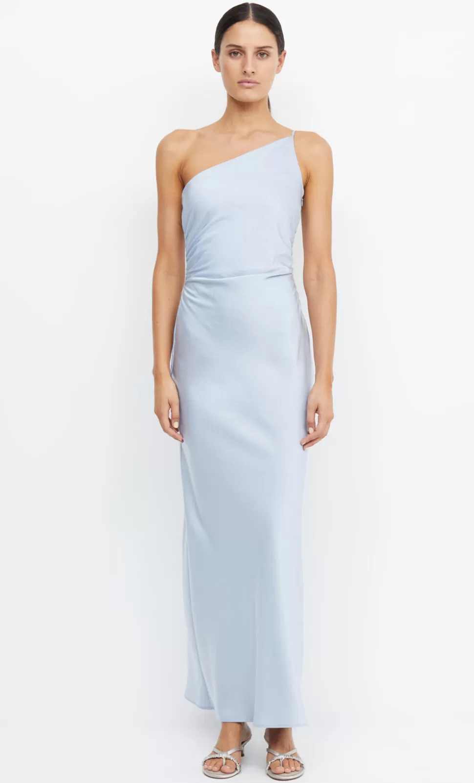 Bridesmaid Dresses | BRIDESMAIDS^BEC + BRIDGE ETERNITY ASYM MAXI DRESS DUSTY BLUE