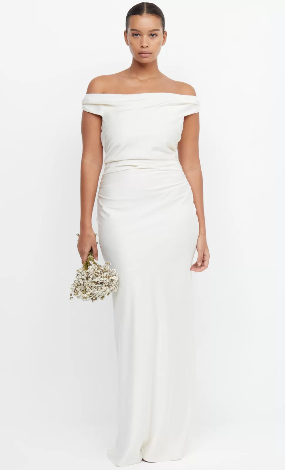 MAXI'S | Maxi Dresses^BEC + BRIDGE ETERNITY OFF SHOULDER MAXI CREAM