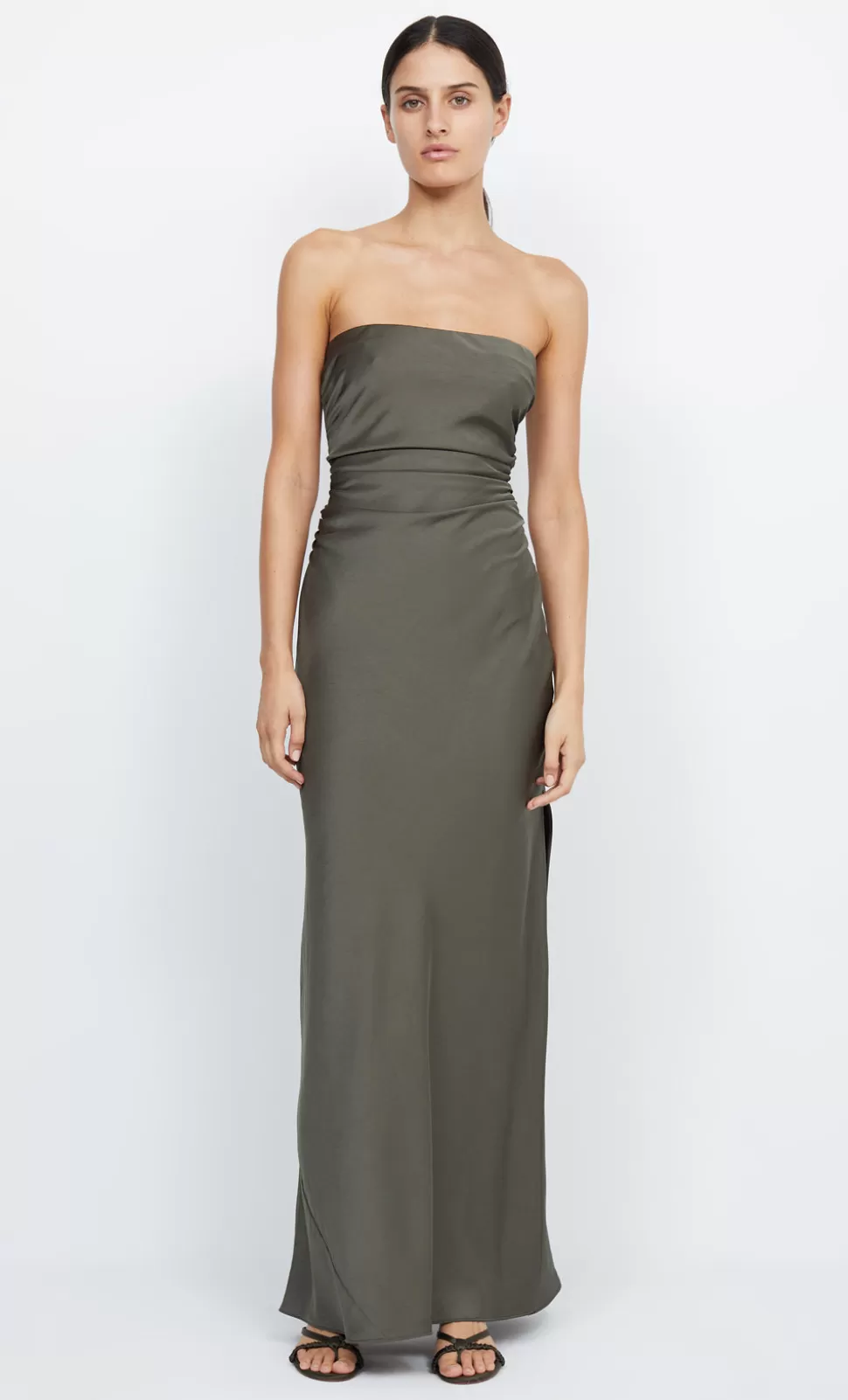 Bridesmaid Dresses | BRIDESMAIDS^BEC + BRIDGE ETERNITY STRAPLESS MAXI DARK WILLOW