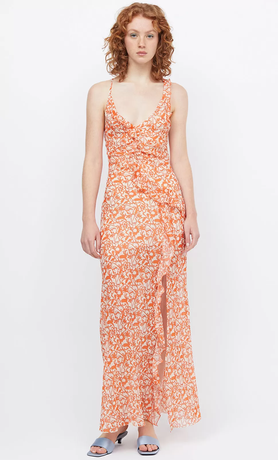 GUESTS^BEC + BRIDGE FIREFLY FRILL MAXI DRESS FIESTA FLORAL