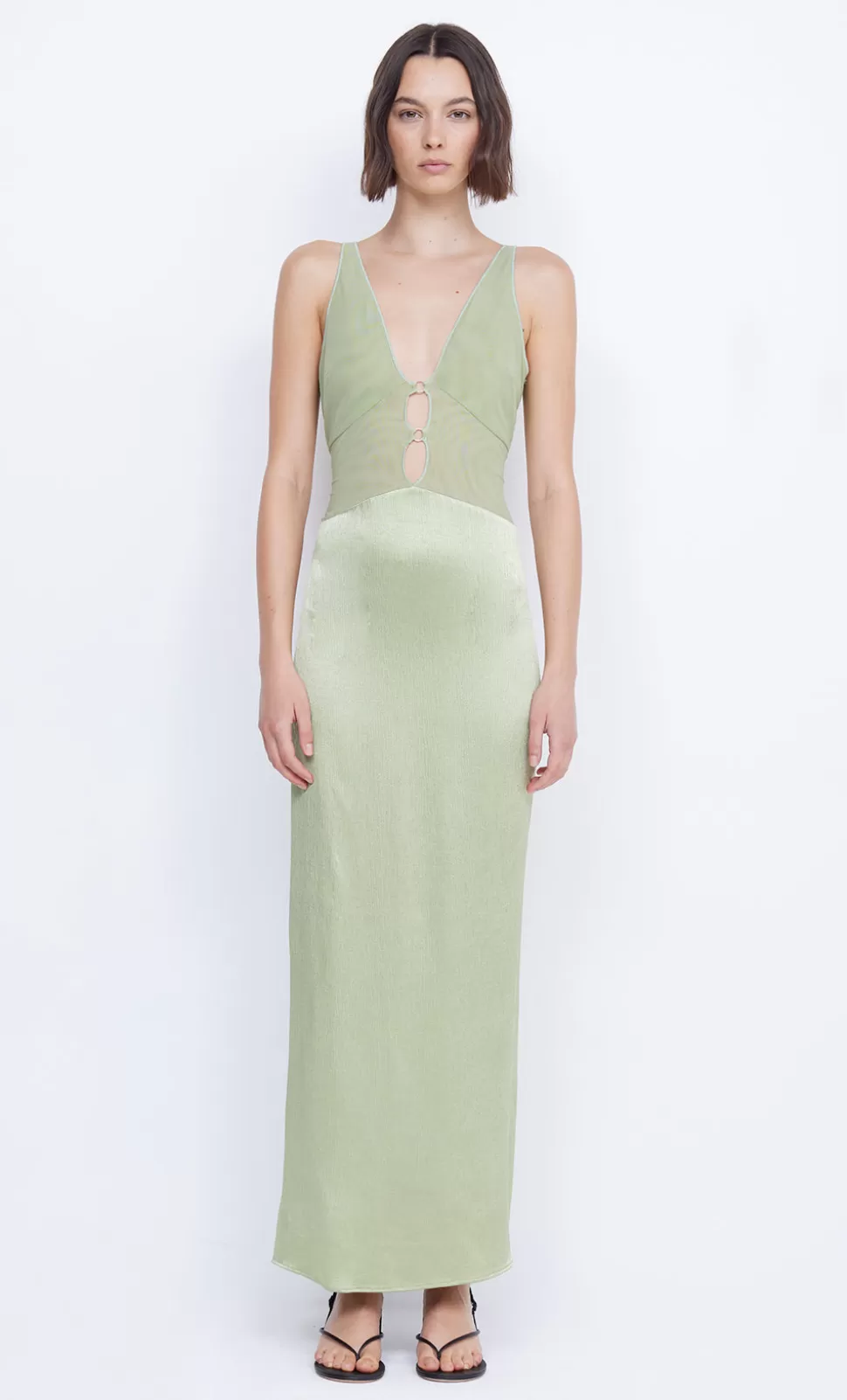 PARTY | GOWNS^BEC + BRIDGE HACIE MAXI DRESS AVOCADO