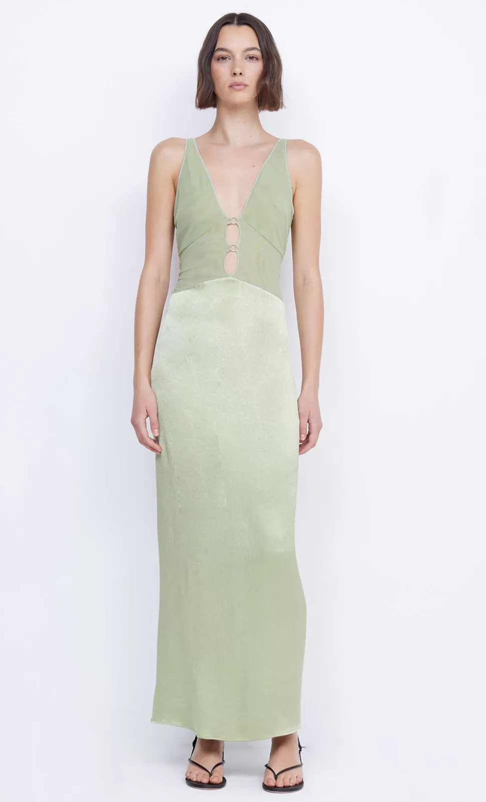 PARTY | GOWNS^BEC + BRIDGE HACIE MAXI DRESS AVOCADO