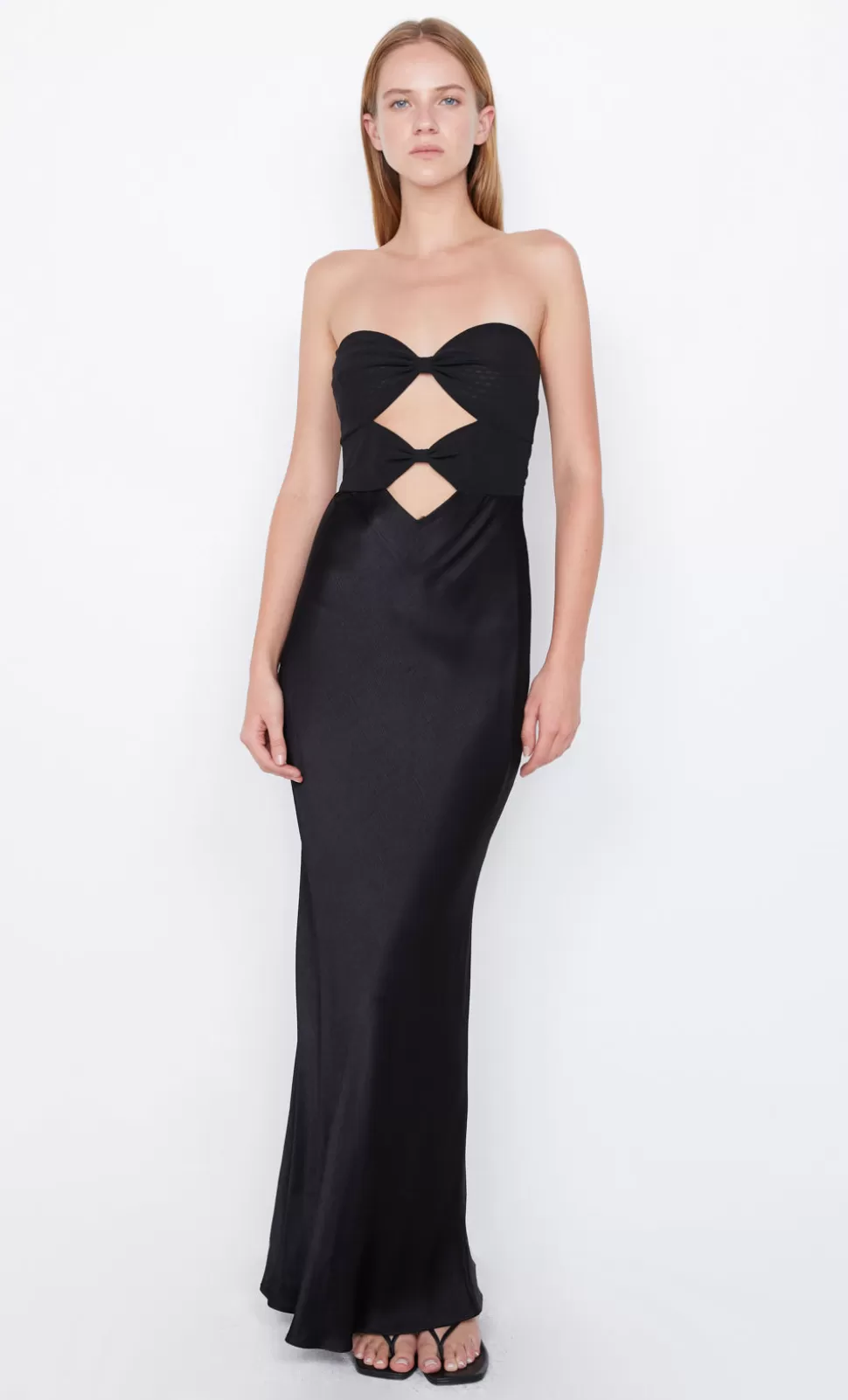 MAXI'S | GOWNS^BEC + BRIDGE HALLE STRAPLESS DRESS BLACK