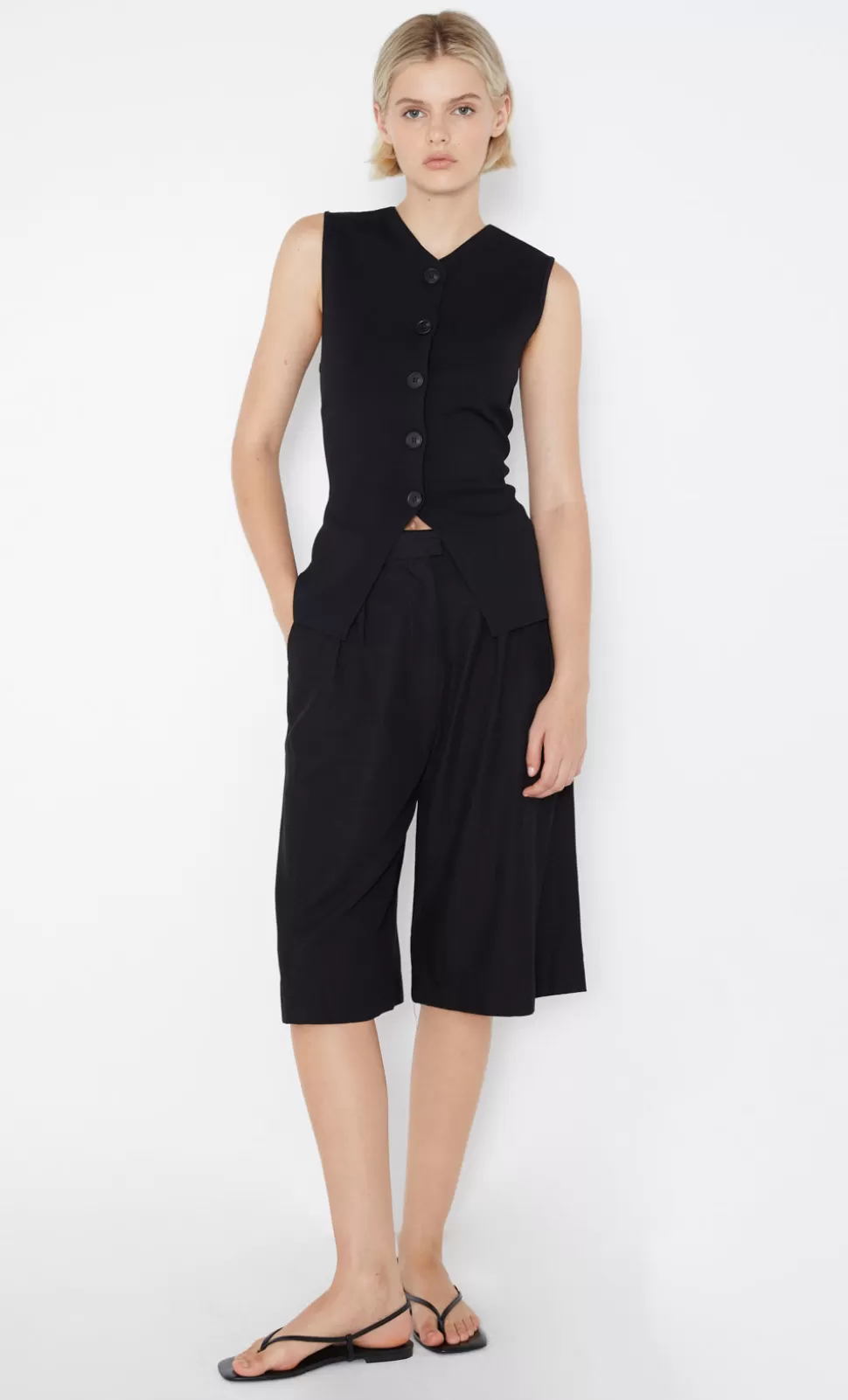 Knitwear | Sleeveless^BEC + BRIDGE ILORA KNIT VEST BLACK