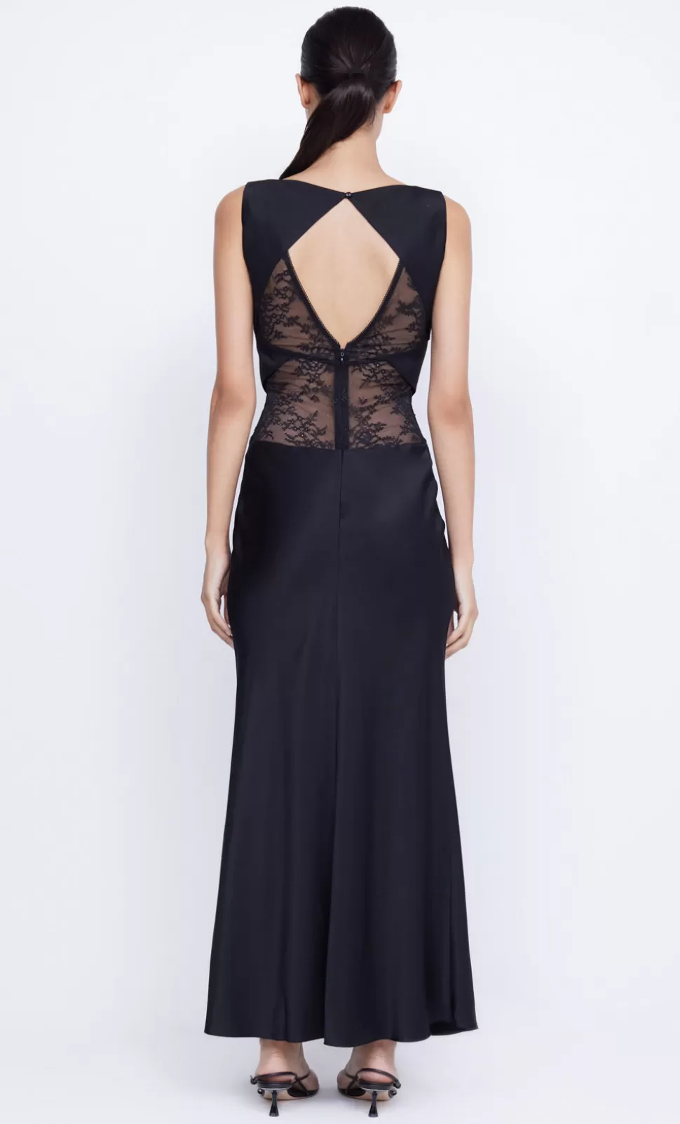 PARTY | MAXI'S^BEC + BRIDGE JULIETTE V NECK MAXI DRESS BLACK