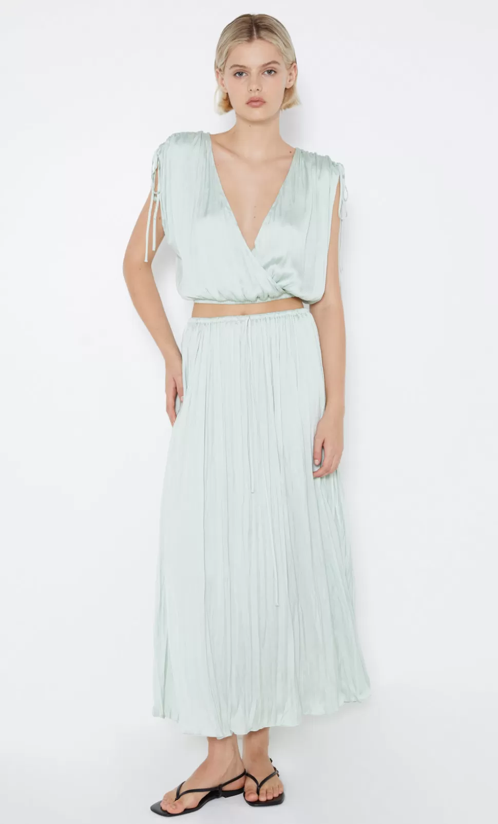 SETS | PARTY^BEC + BRIDGE LOUANN PLEATED SKIRT MINT