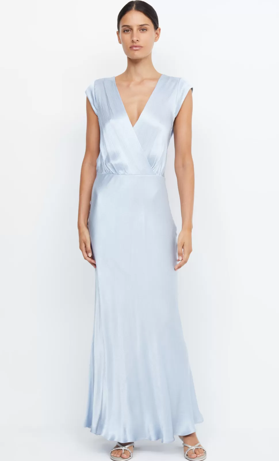 Bridesmaid Dresses | BRIDESMAIDS^BEC + BRIDGE MOON DANCE MAXI DRESS DUSTY BLUE