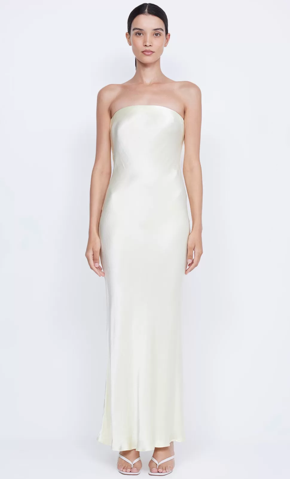 MAXI'S | GOWNS^BEC + BRIDGE MOON DANCE STRAPLESS DRESS ICE YELLOW