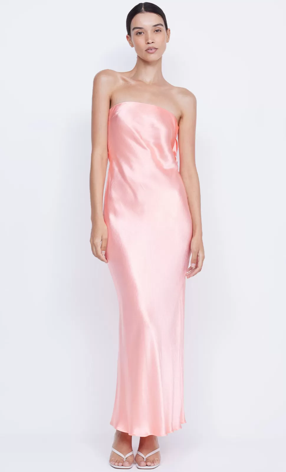 MAXI'S | GUESTS^BEC + BRIDGE MOON DANCE STRAPLESS DRESS CORAL