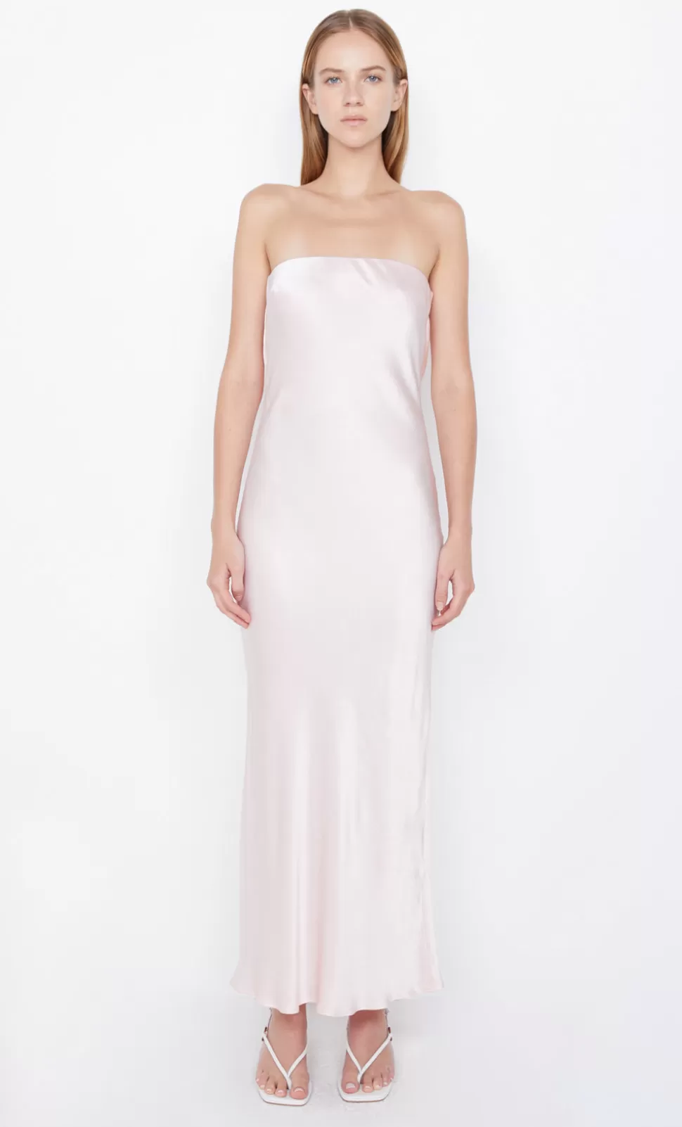 GUESTS^BEC + BRIDGE MOON DANCE STRAPLESS DRESS BLUSH