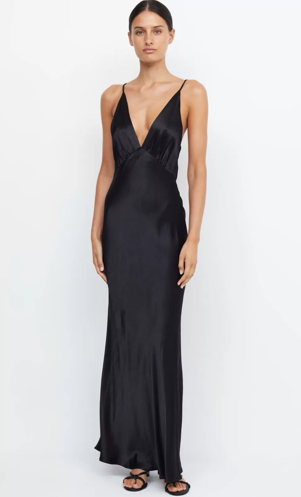 GOWNS^BEC + BRIDGE MOON DANCE V MAXI DRESS BLACK