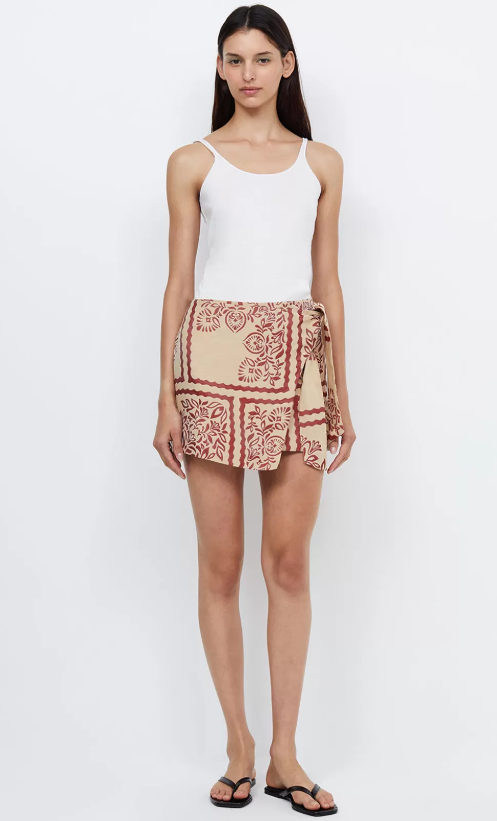 Skirts | Bottoms^BEC + BRIDGE PALM BLISS WRAP MINI SKIRT SAHARA JACQUARD