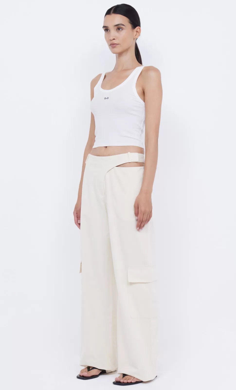 Bottoms | Shorts + Pants^BEC + BRIDGE PHOENIX PANT CREAM/BLACK