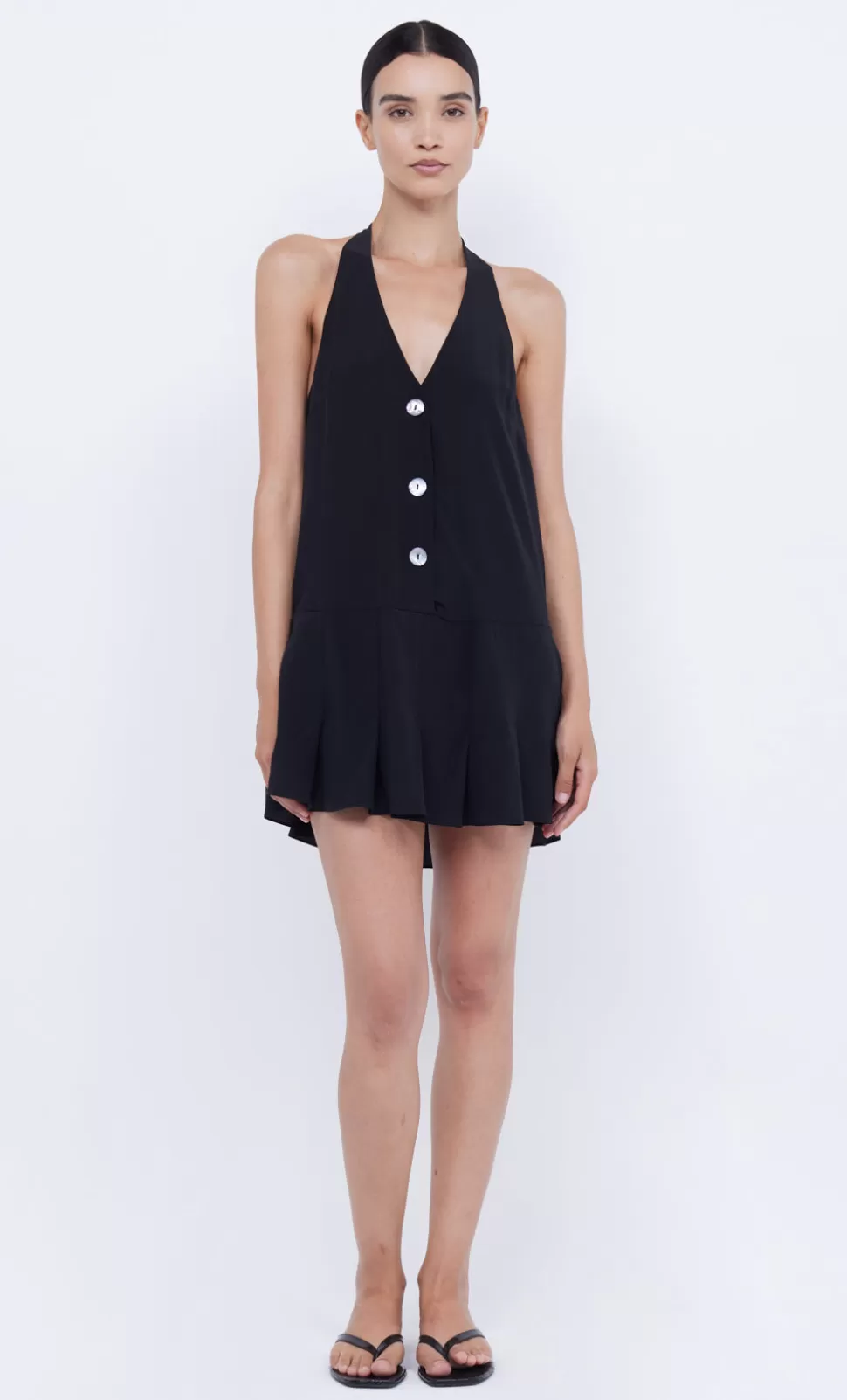 Mini Dresses^BEC + BRIDGE PIPER HALTER MINI DRESS BLACK