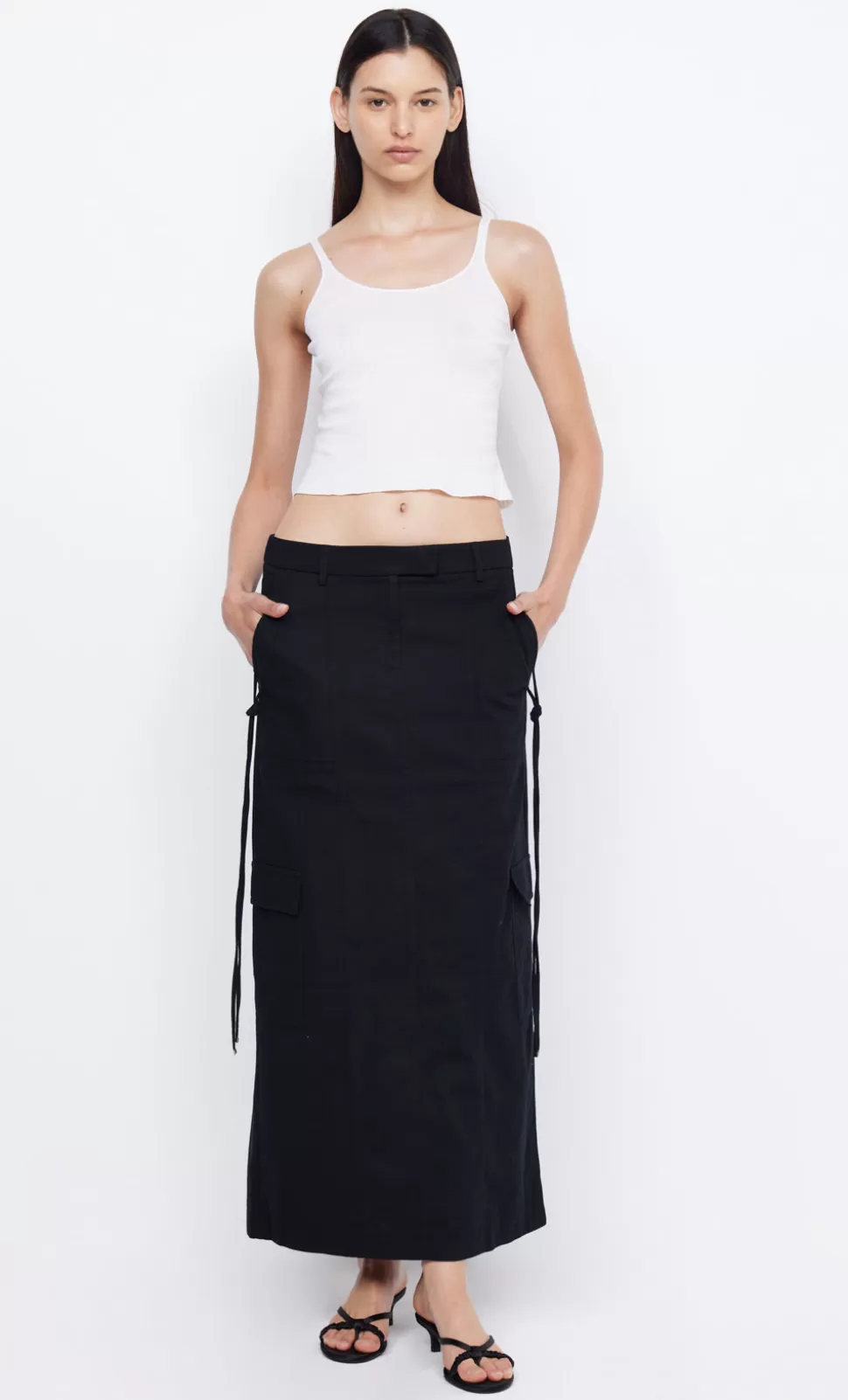 Skirts^BEC + BRIDGE RINA MAXI SKIRT BLACK