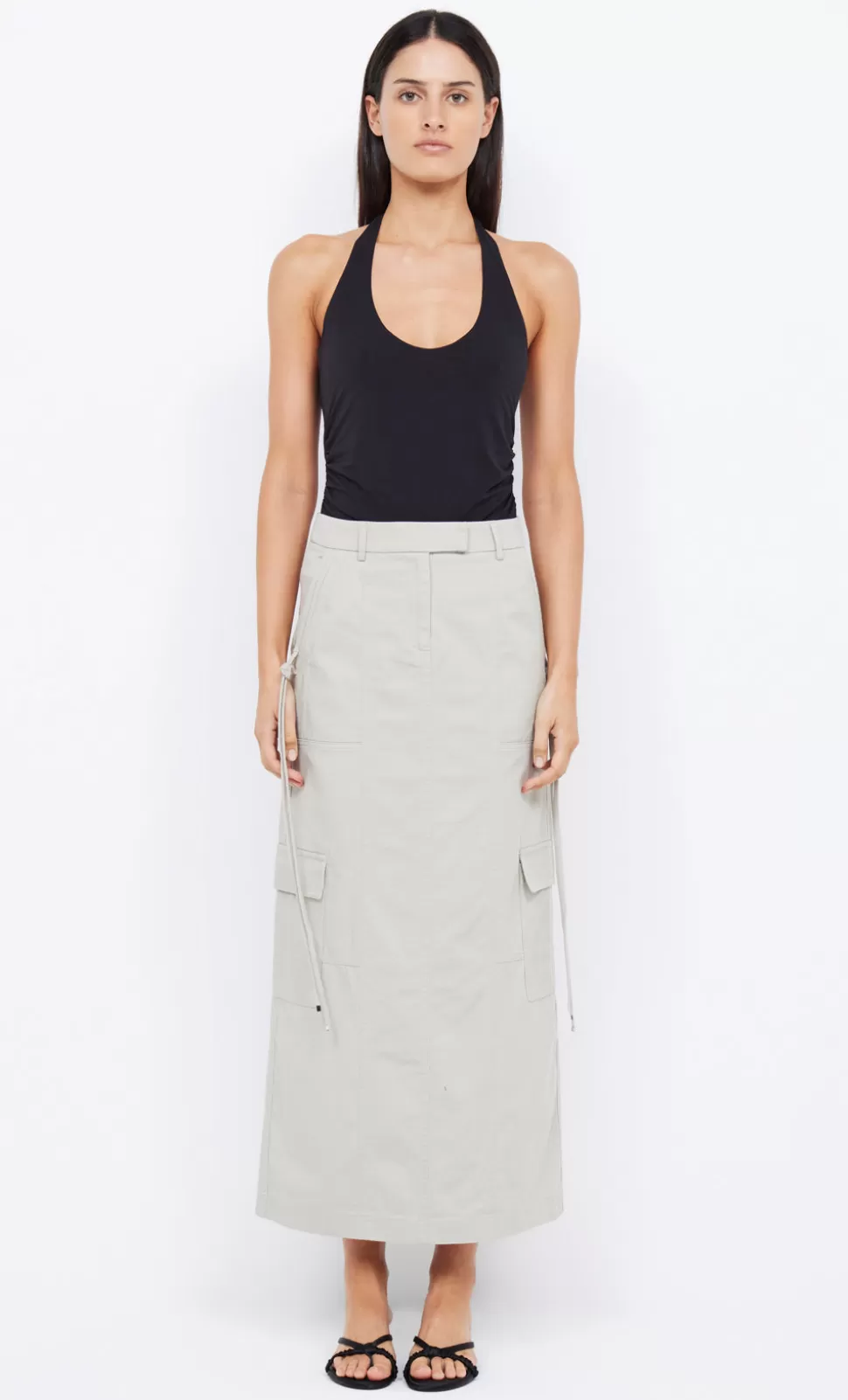 Skirts^BEC + BRIDGE RINA MAXI SKIRT OYSTER