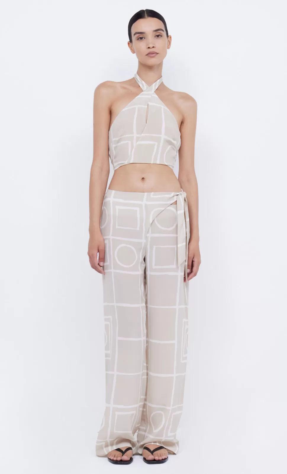 SETS | Bottoms^BEC + BRIDGE SALMA TIE PANT CHECKERS