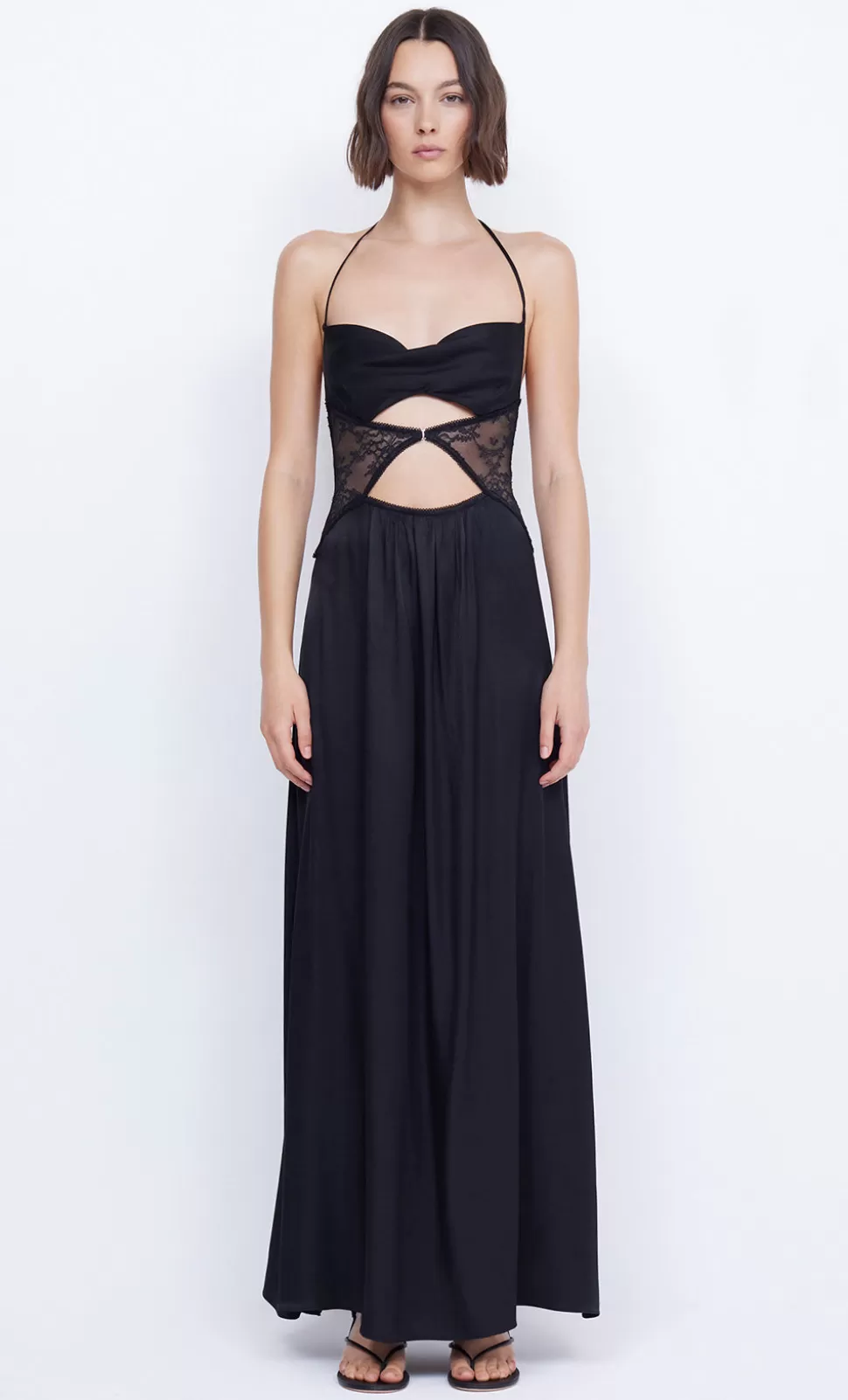 GUESTS | Wedding Guest^BEC + BRIDGE SANTAL HALTER MAXI DRESS BLACK