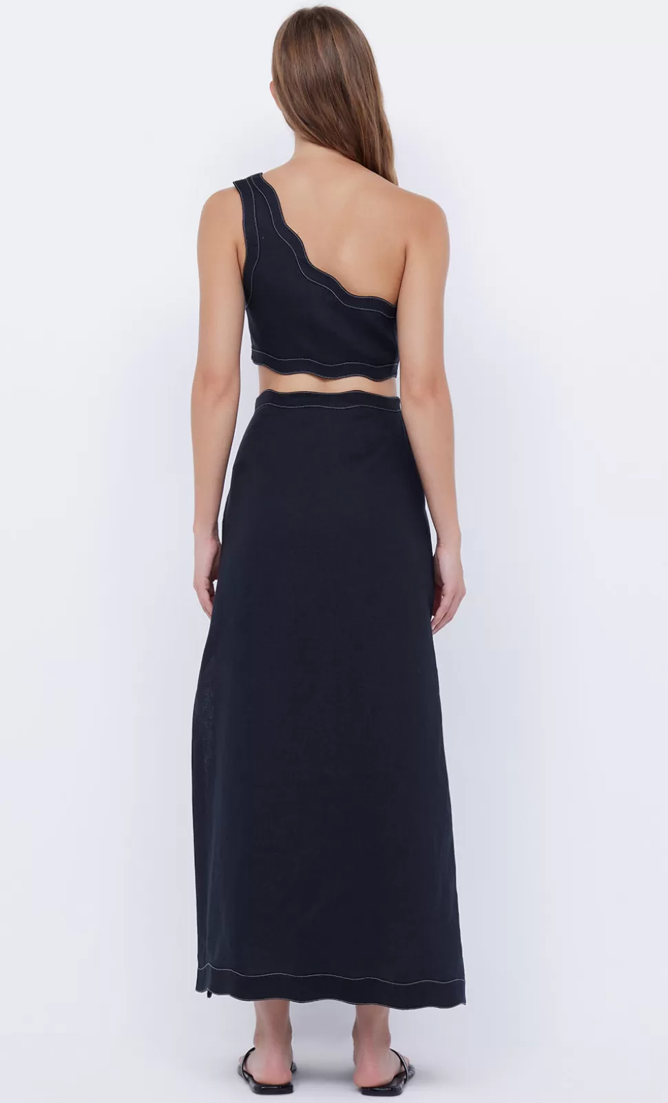 SETS | Sleeveless^BEC + BRIDGE TALLULAH ASYM CROP TOP BLACK/BLACK