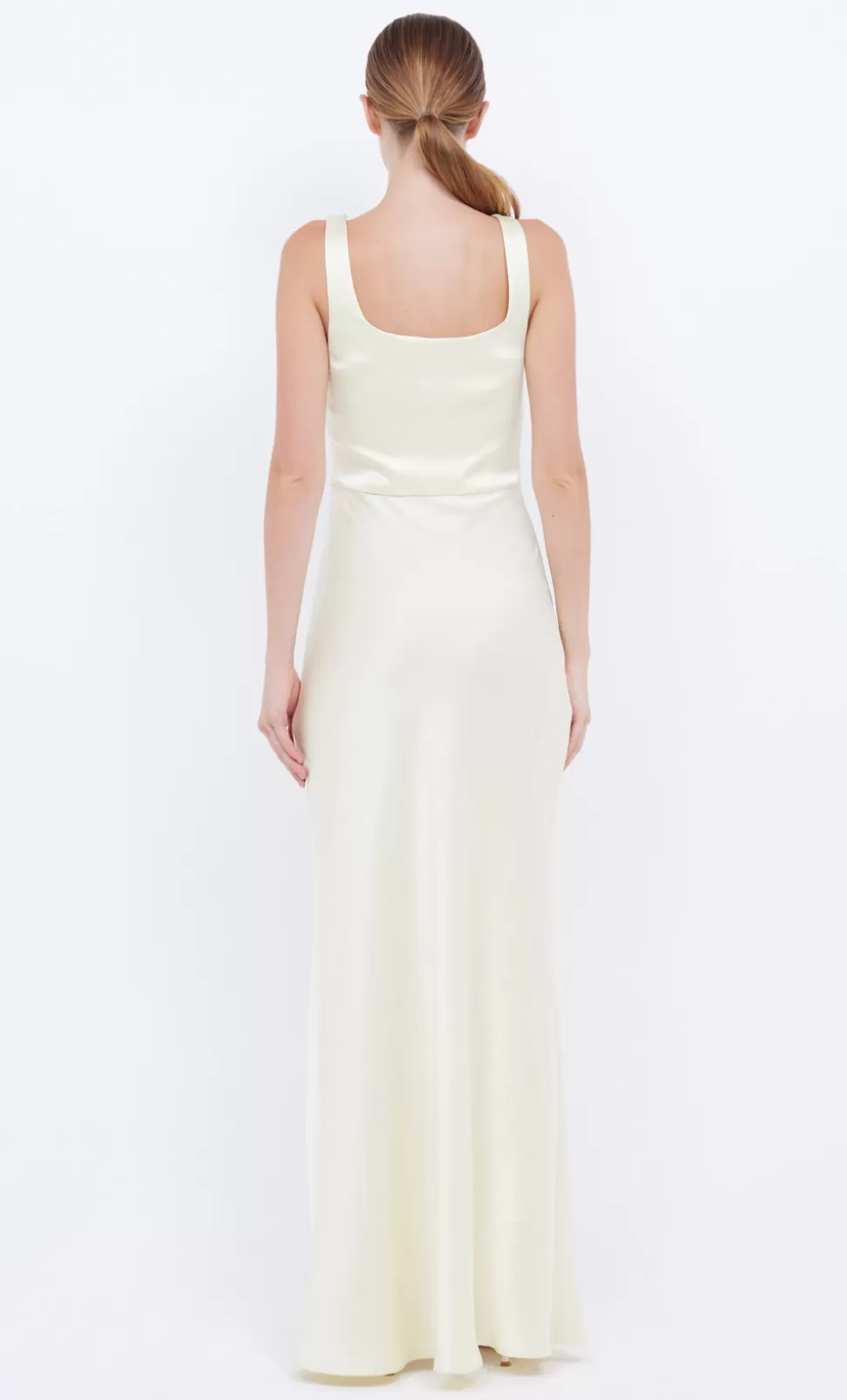 MAXI'S | GOWNS^BEC + BRIDGE THE DREAMER SQUARE NECK DRESS ICE YELLOW