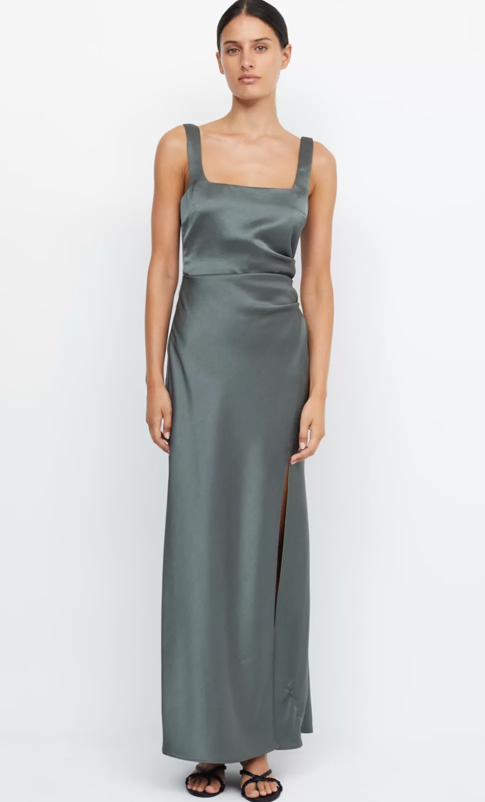 Bridesmaid Dresses | BRIDESMAIDS^BEC + BRIDGE THE DREAMER SQUARE NECK DRESS DARK WILLOW