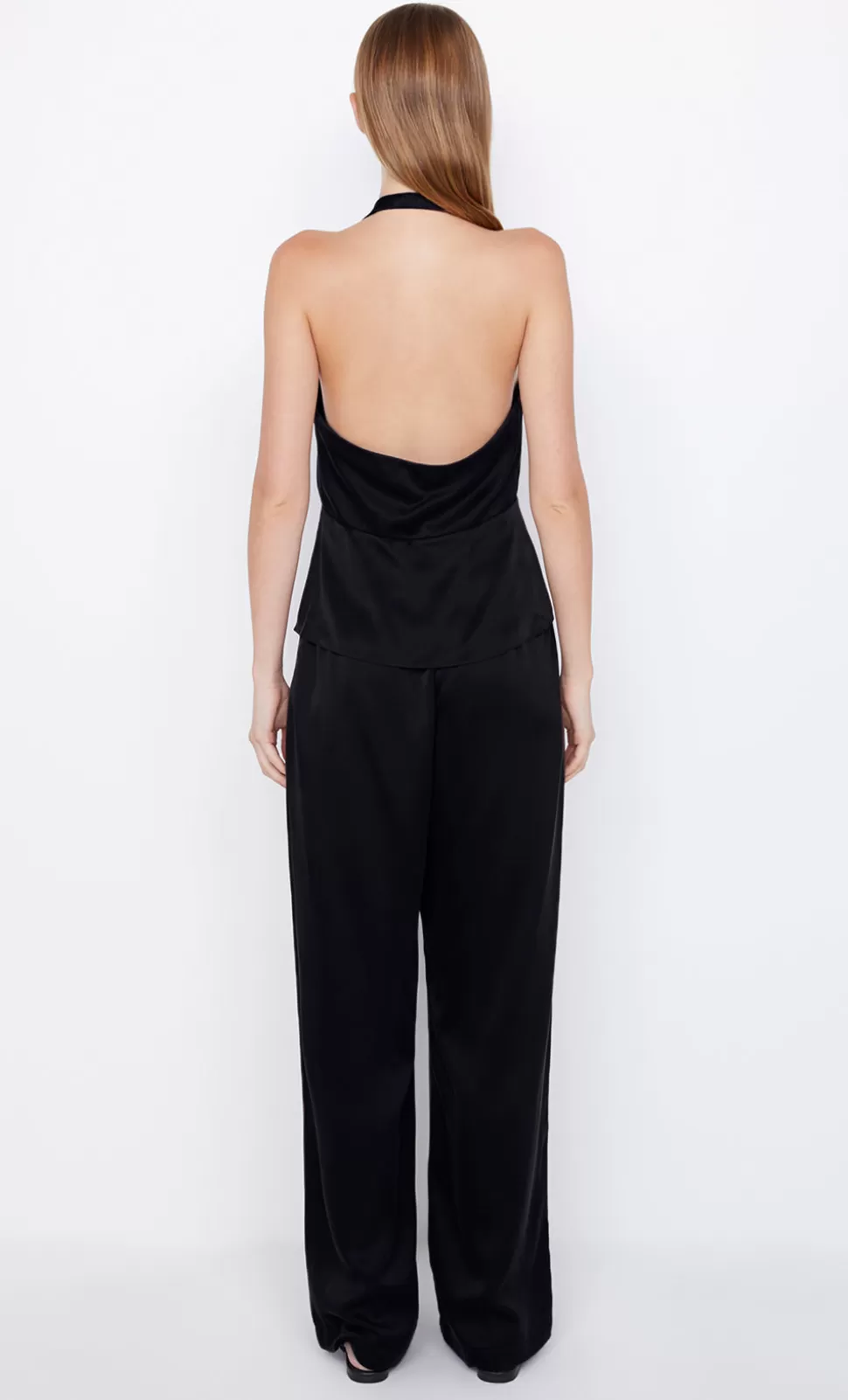 Sleeveless | Tops^BEC + BRIDGE TIA SILK HALTER TOP BLACK